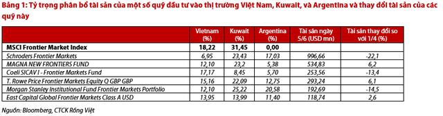 Điểm mặt các quỹ benchmark MSCI Frontier Index có thể tăng tỷ trọng cổ phiếu Việt Nam trong thời gian tới - Ảnh 1.