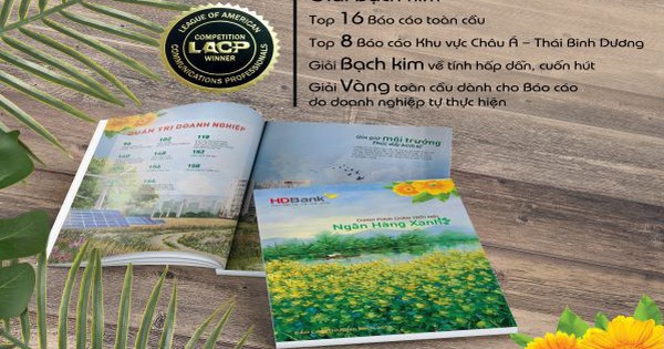 Báo cáo thường niên HDBank đạt Giải Bạch kim quốc tế