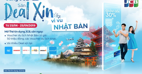 Mở và chi tiêu qua thẻ tín dụng JCB, vi vu khám phá Nhật Bản