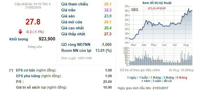 Bà Đặng Huỳnh Ức My vừa bán bớt 5 triệu cổ phiếu GEG, không còn là cổ đông lớn của Điện Gia Lai - Ảnh 1.