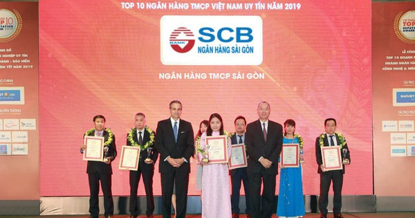 SCB nhận danh hiệu "Top 10 ngân hàng thương mại cổ phần tư nhân uy tín năm 2019" từ Vietnam Report