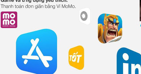Ví Điện tử MoMo giờ đây có thể được dùng làm phương thức thanh toán cho App Store và các dịch vụ Apple khác tại Việt Nam