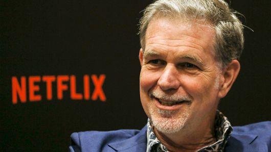 Netflix CEO Reed Hastings speaks during an interview on day two of the Netflix See What