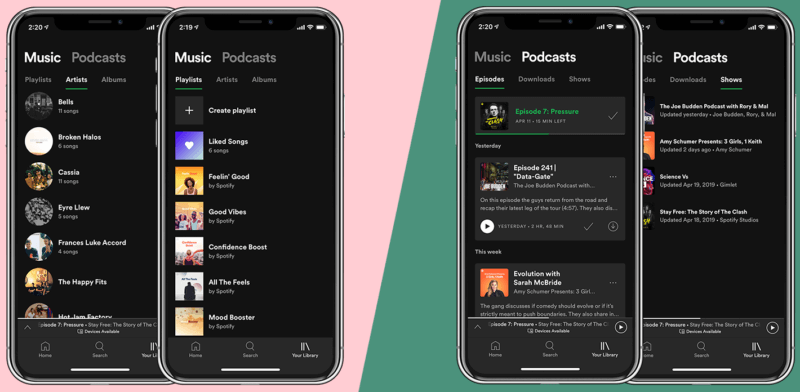 spotify_music_podcast_library_UI