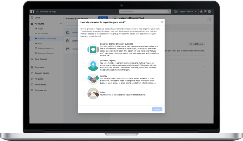 Facebook Business Manager redesign with bulk permissions management rolling out