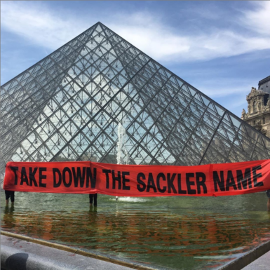 Nan Goldin’s P.A.I.N. Group Stages Anti-Sackler Protest at Louvre -ARTnews