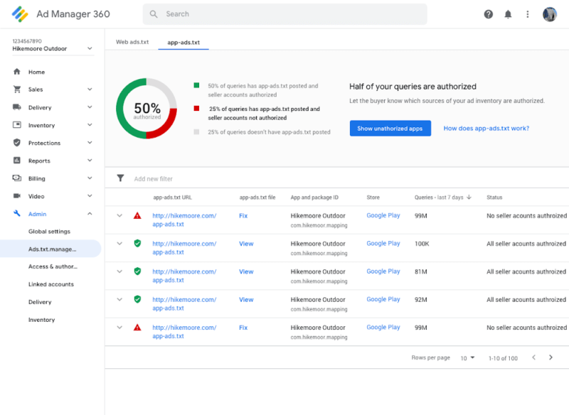 Google Ad Manager, AdMob add support for app-ads.txt, to start blocking unauthorized ad serving for publishers this month