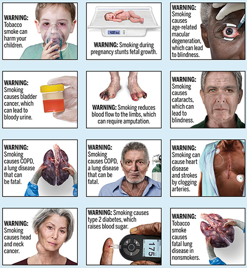 Graphic cigarette warning labels unveiled by FDA