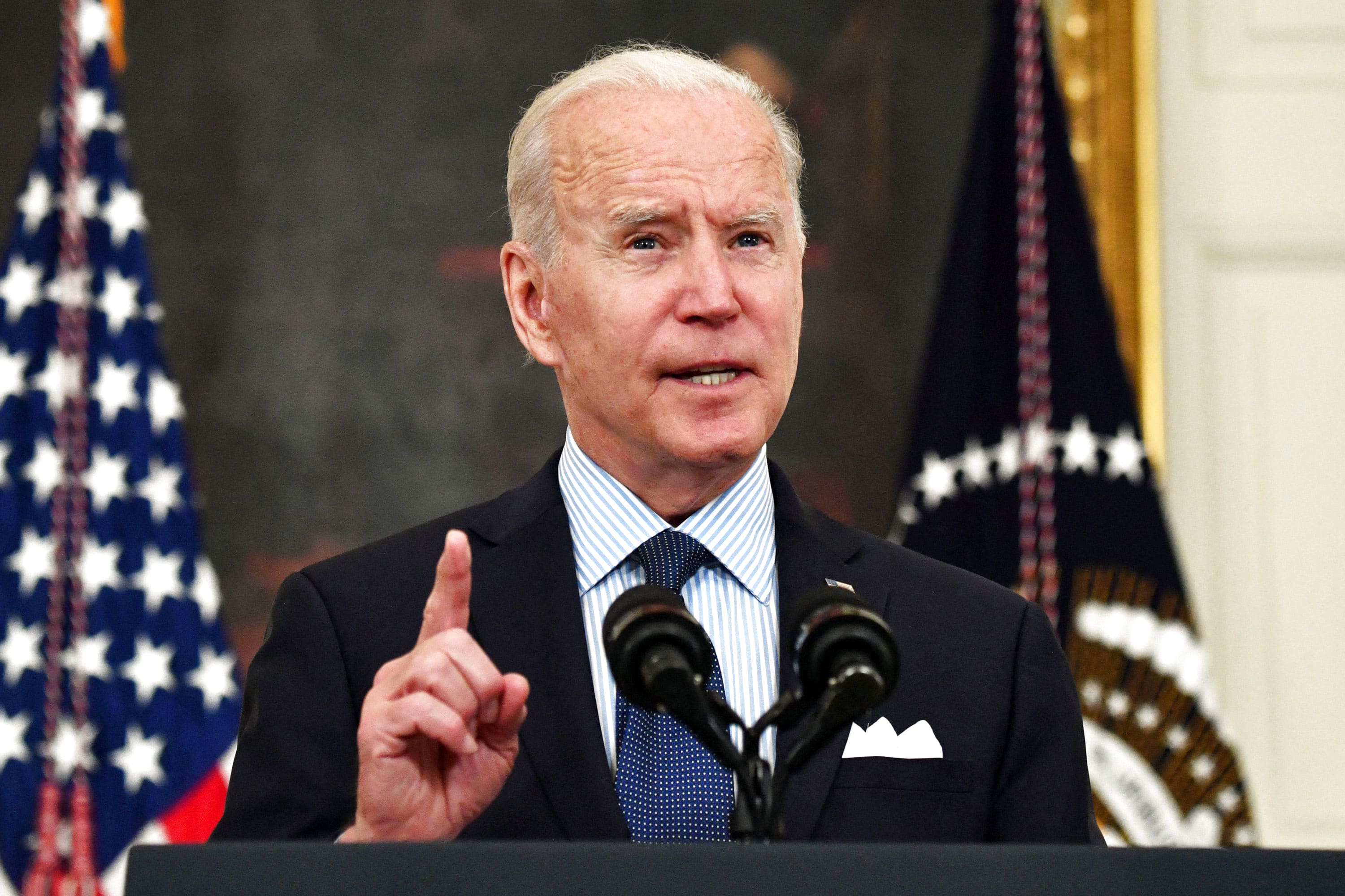 Biden's new Covid vaccination goal is for 70% of adults to have at least one shot by July 4