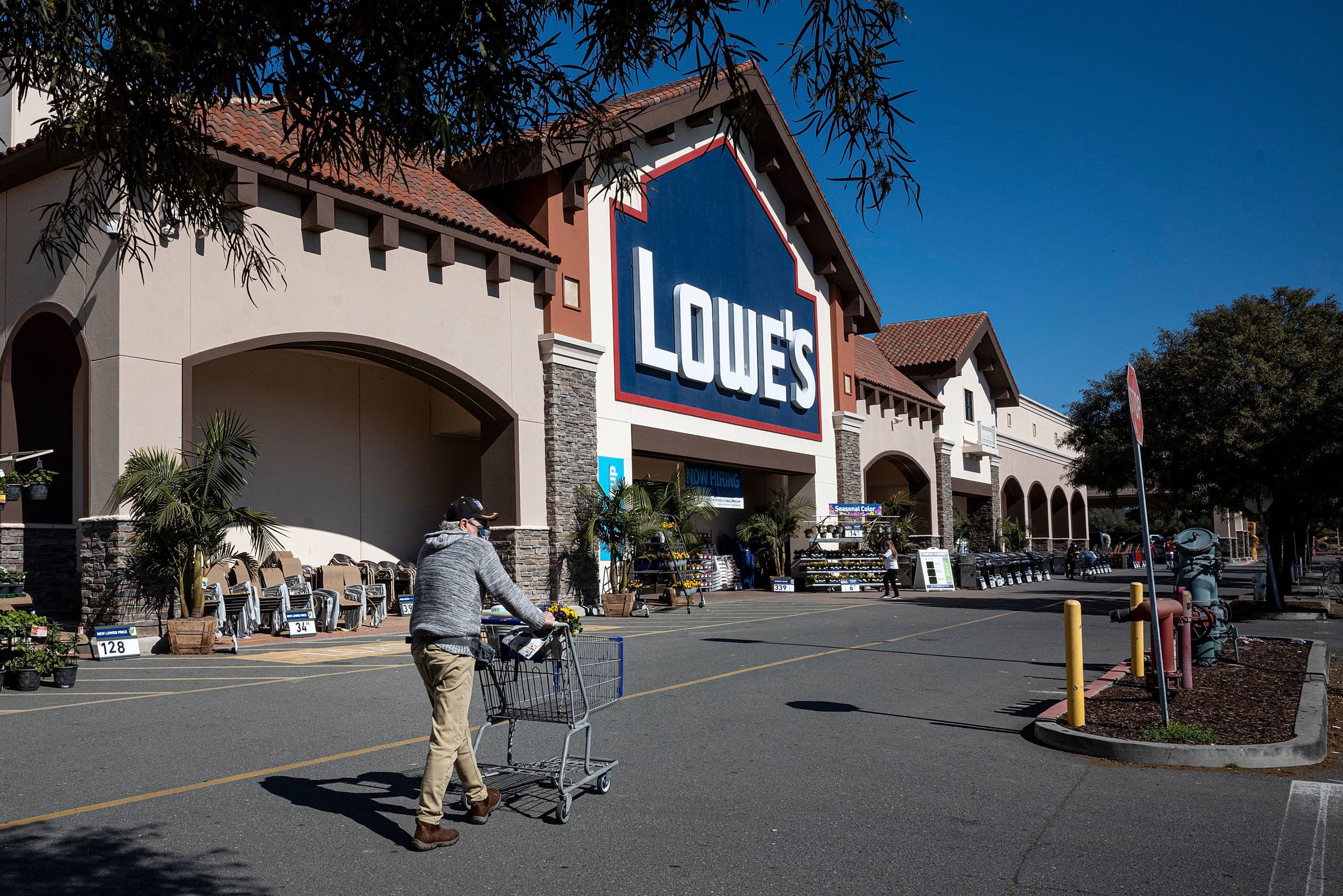 Lowe's earnings beat on robust home improvement spending, but shares fall