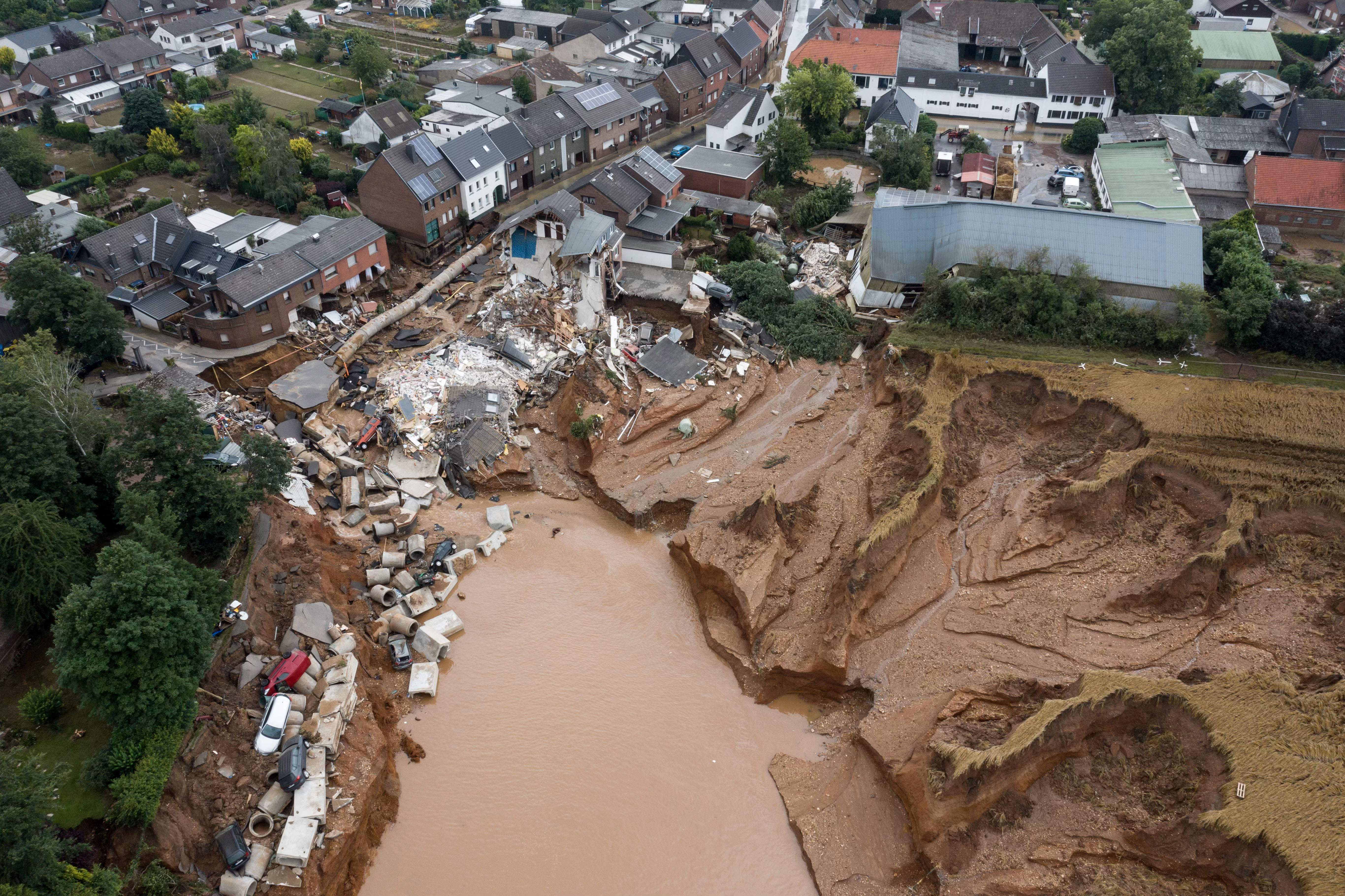 Photos show disastrous flooding in western Europe