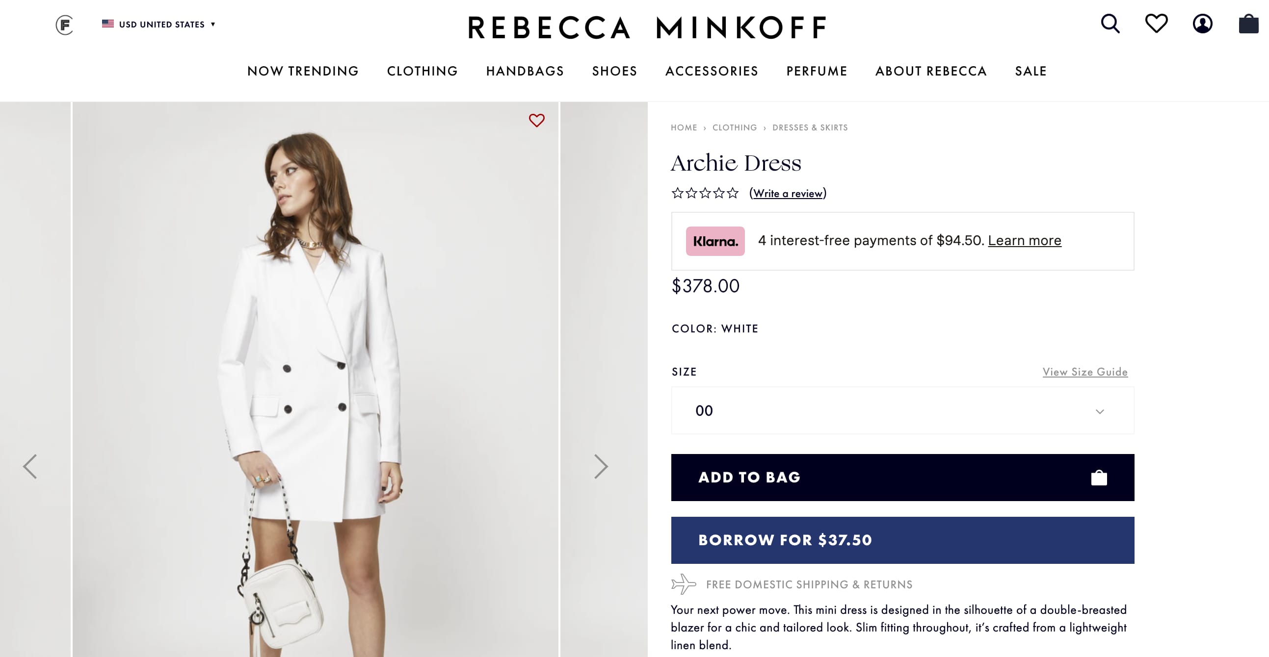 Retail brands including Rebecca Minkoff begin renting clothes without a subscription